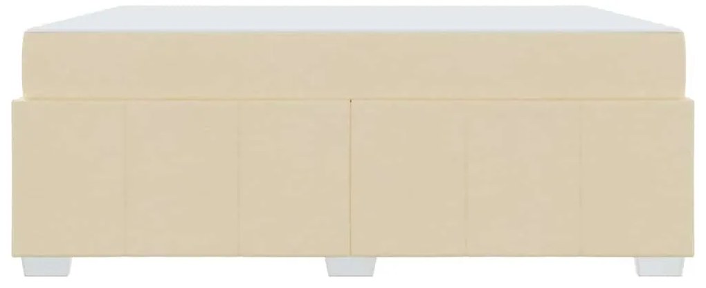 Estrutura da Cama Creme 180 x 200 cm tecido