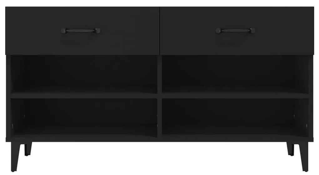 Sapateira 102x35x55 cm derivados de madeira preto