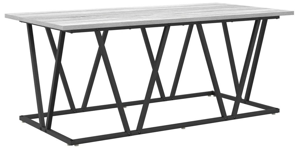 Mesa de Centro Cinzento Sonoma 100x50x40 cm Feita de Madeira de Engen