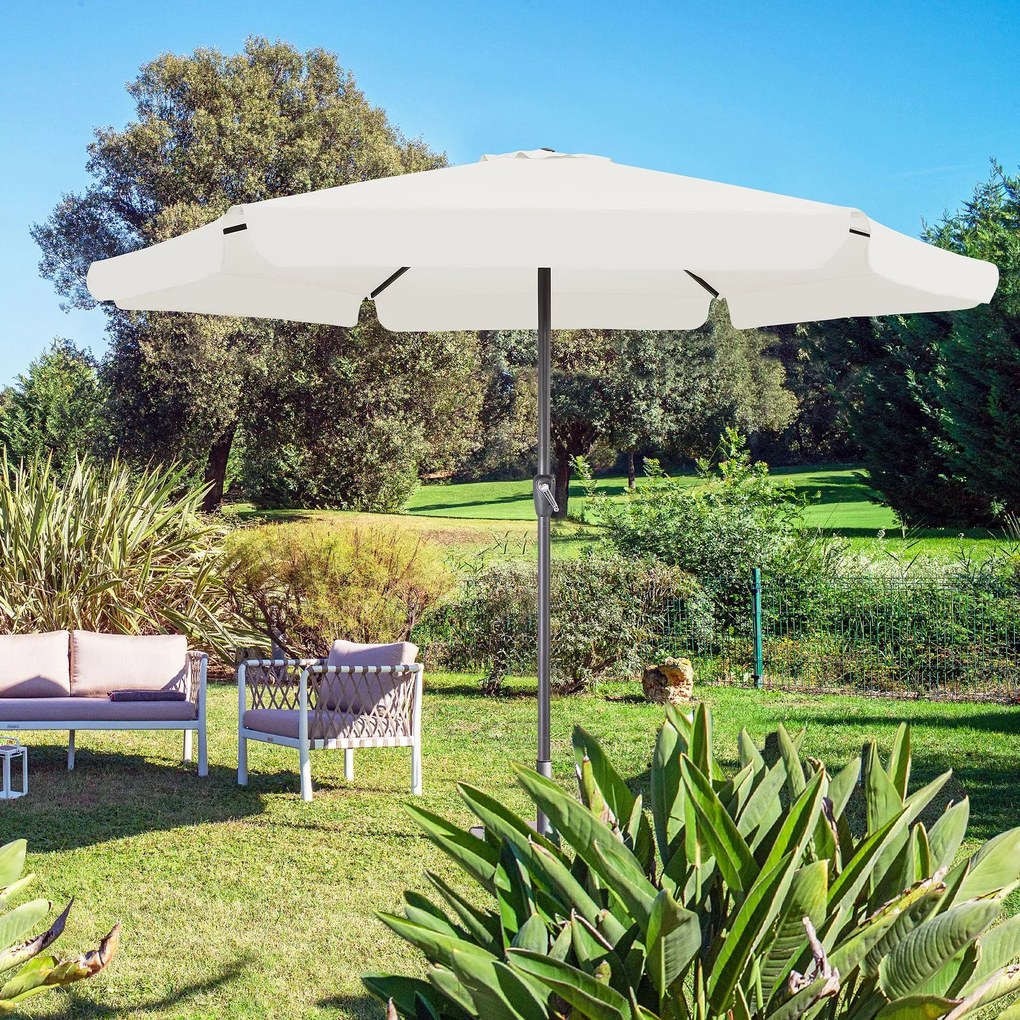 Guarda-sol Maui Ø330 cm Proteção UV 80+ bege