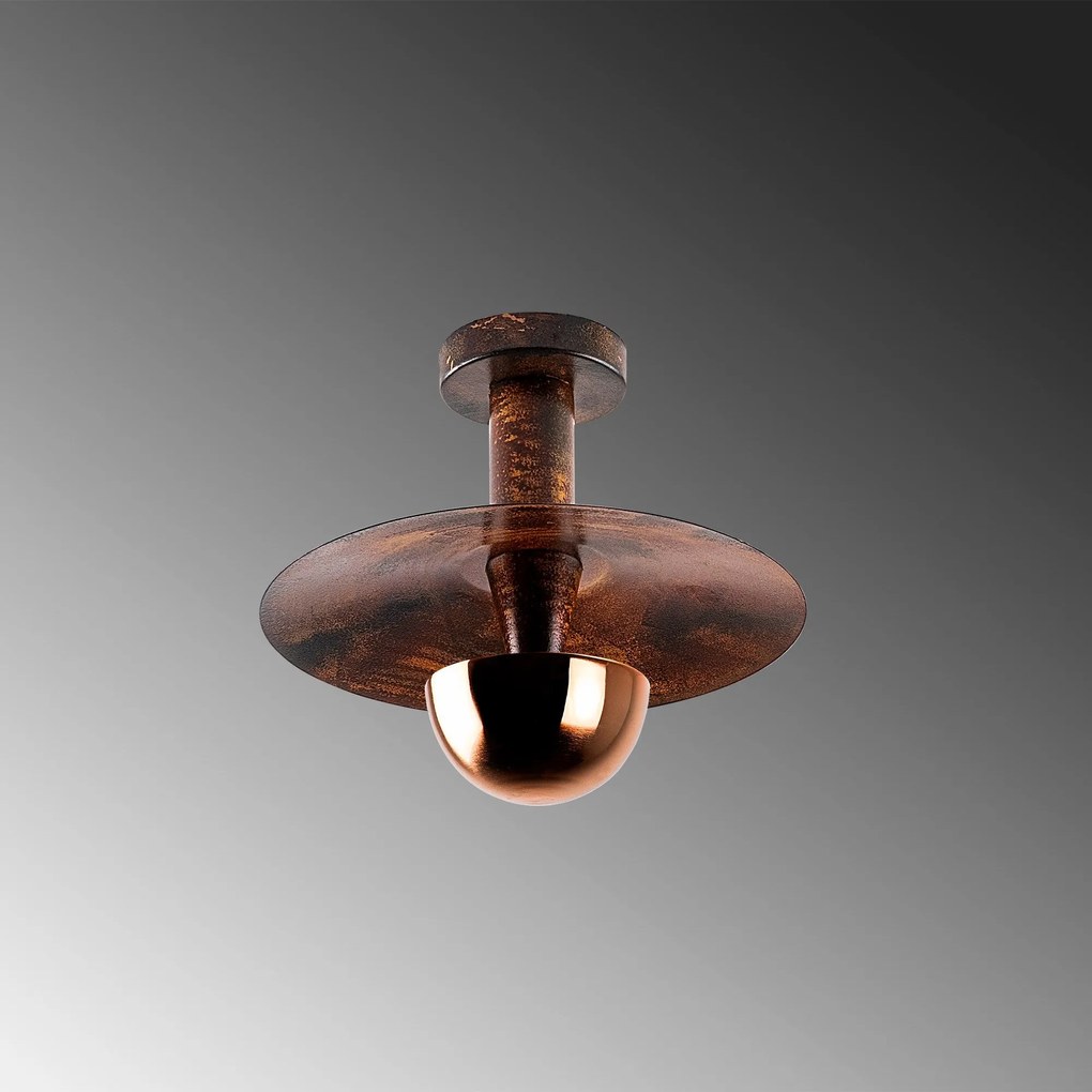 Chandelier Kurt – Cobre – Diâmetro 28 cm Altura 26 cm