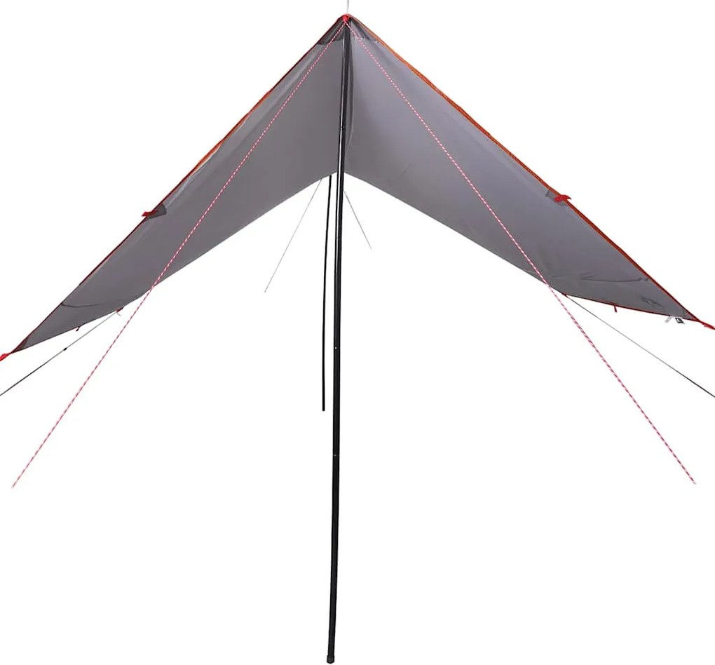 Lona de campismo 430x380x210 cm impermeável laranja