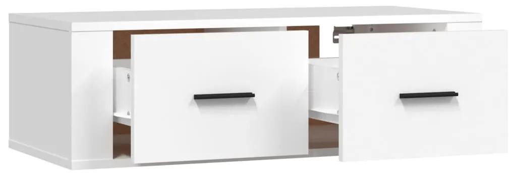 Móvel de TV suspenso 80x36x25 cm derivados de madeira branco