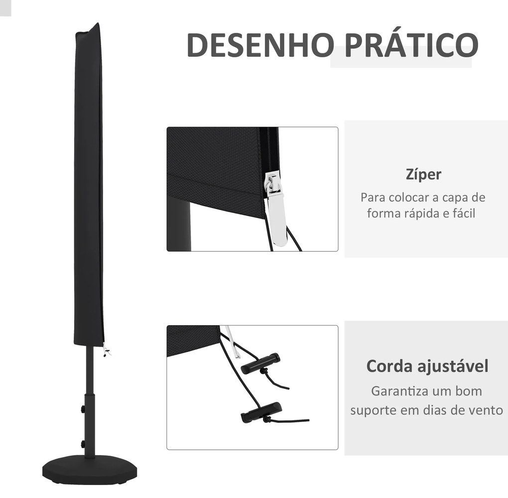 Capa de Proteção para Chapéu de Sol Capa Impermeável de Tecido Oxford