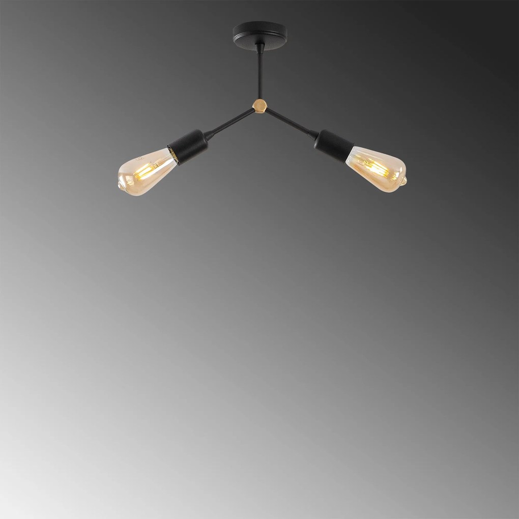 Candeeiro Chandelier Sparrow – Preto – 34 x 10 cm