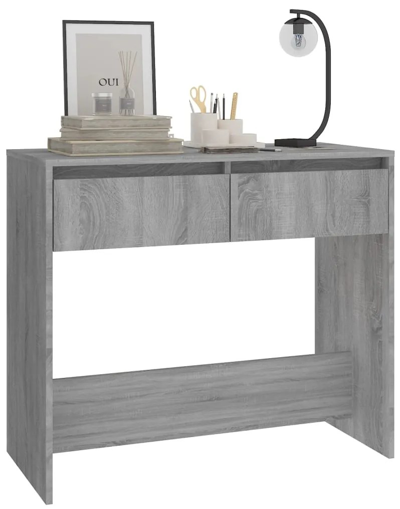 Mesa consola 89x41x76,5 cm derivados de madeira sonoma cinza