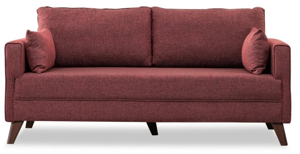 Sofá de 2 Lugares Bella – Vermelho Claret – 177x85x81 cm