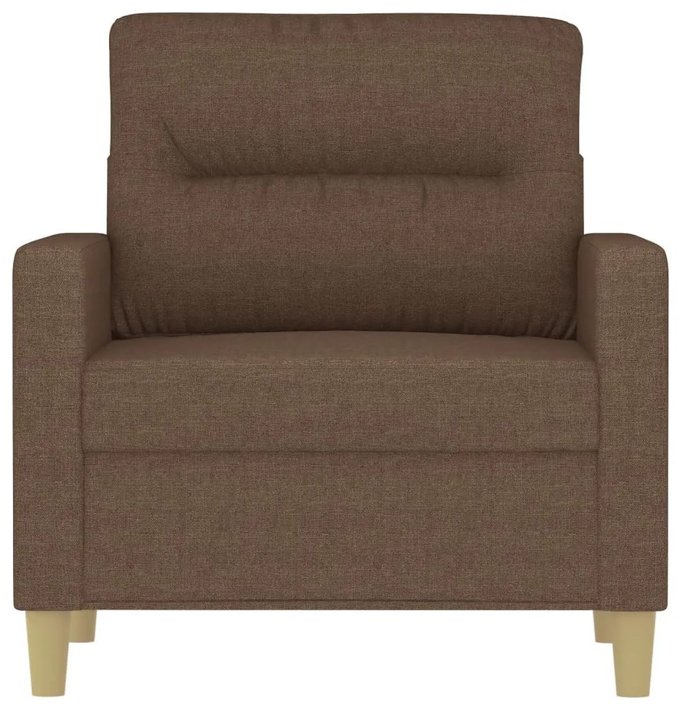 Poltrona 60 cm tecido castanho