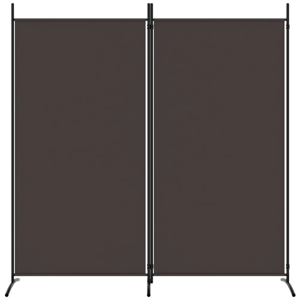 Divisória de quarto com 2 painel 175x180 cm castanho tecido