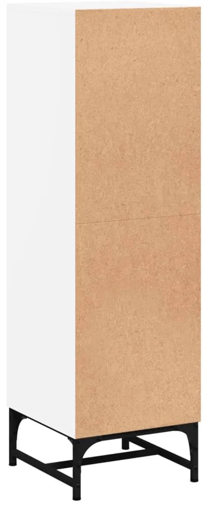 Aparador alto c/ portas de vidro 35x37x120 cm branco