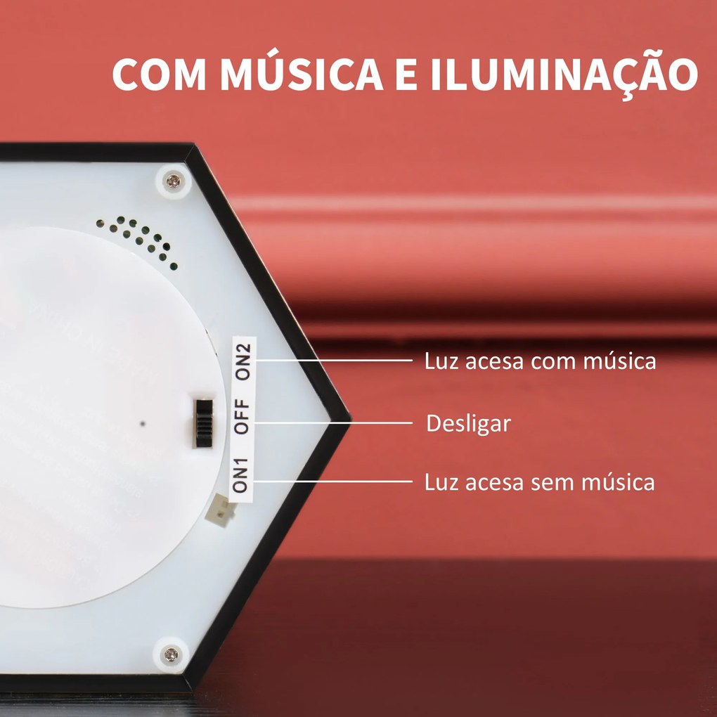 Bola de Neve Farol de Neve com Música e Luzes Globo de Neve com Pai Na