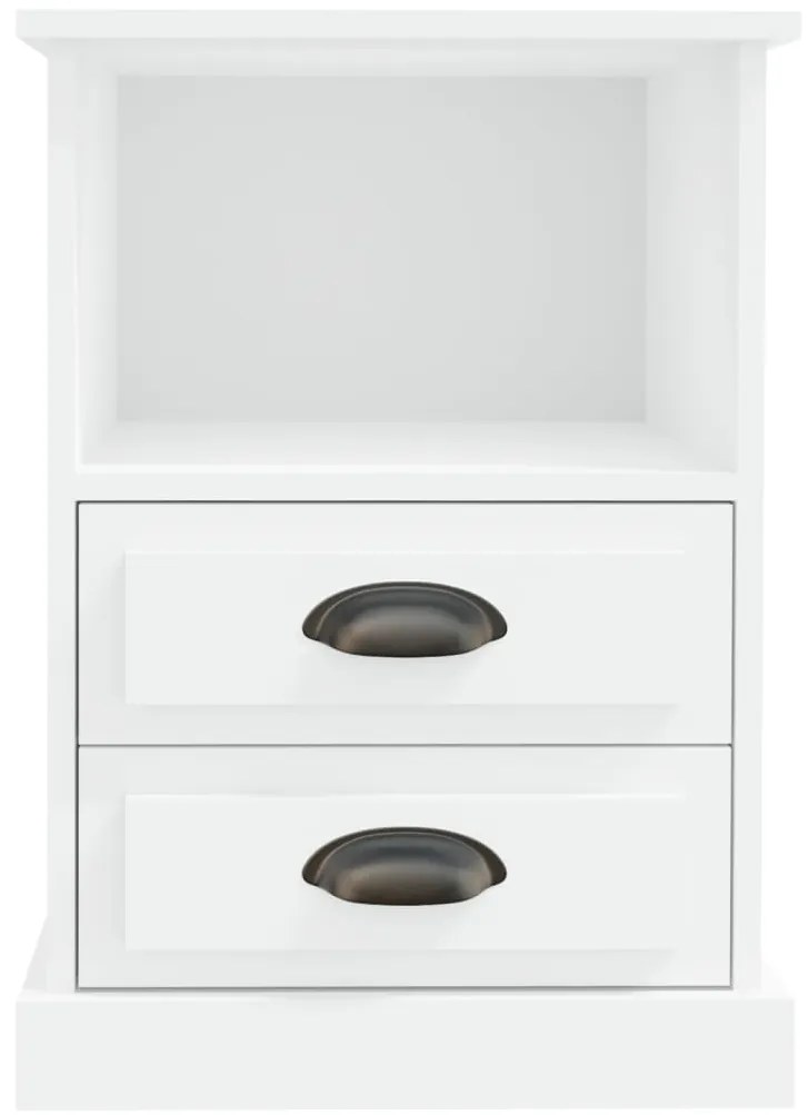 Mesas de cabeceira 2 pcs 43x36x60 cm branco