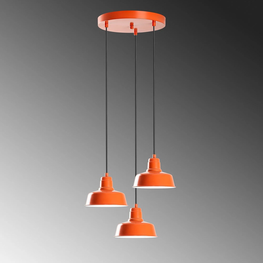 Candeeiro Suspenso Memati – Laranja – Diâmetro 45 cm