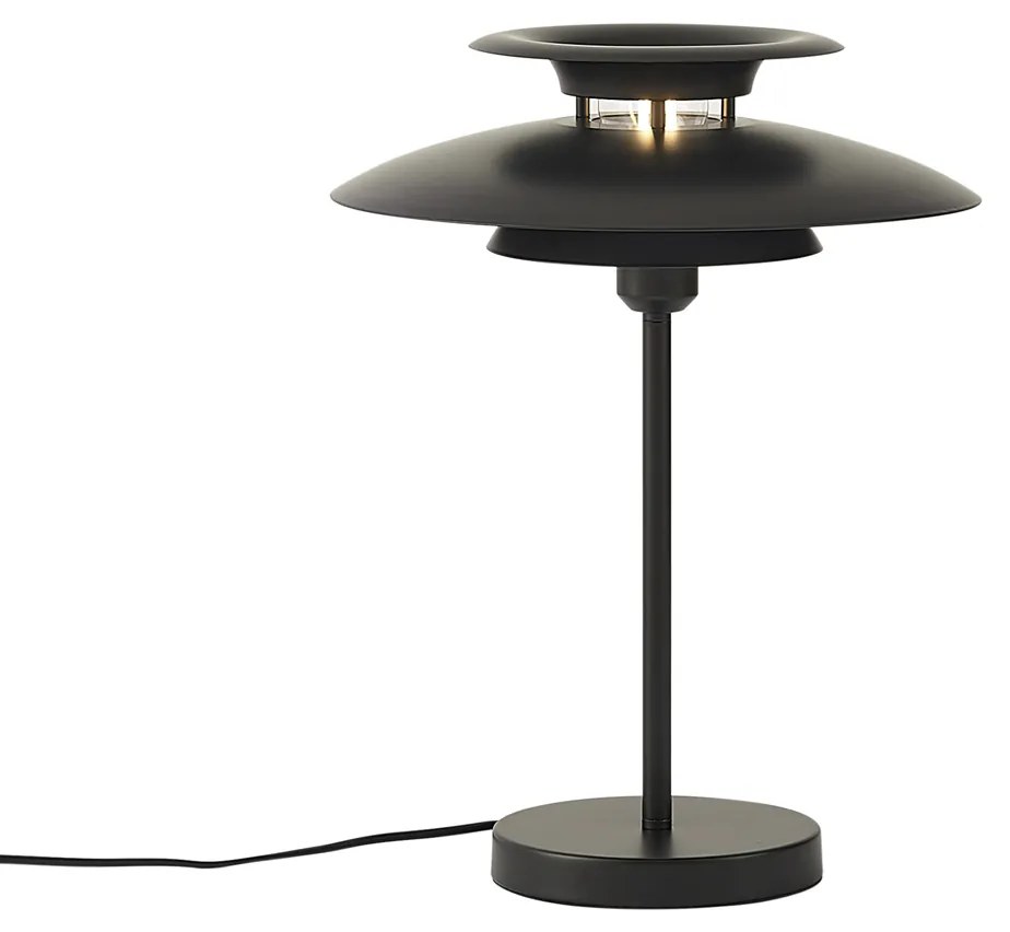 Candeeiro de mesa retro aço preto 45cm - Pauly Retro