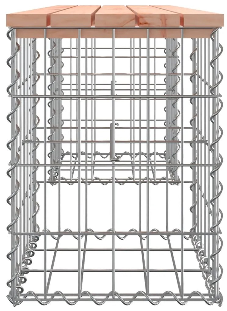 Banco jardim design gabião 103x31x42 cm madeira douglas maciça