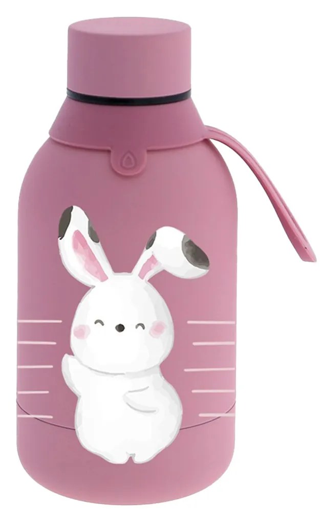 Garrafa Água Inox Makeup Rabbit 350ML
