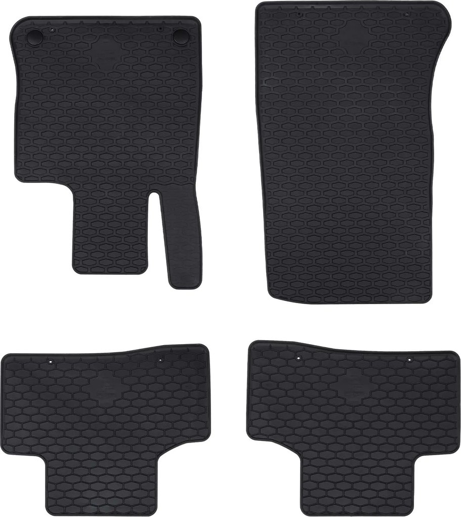 vidaXL Tapete de carro 4 pcs Preto compatível com GLC 2023- TPE