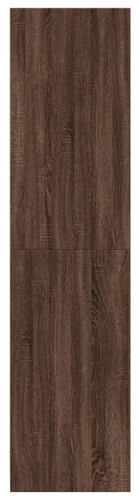 Roupeiro 30x50x200 cm derivados de madeira carvalho castanho