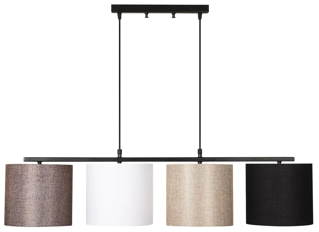 Candeeiro de Teto Valiz – Preto – 110 x 25 cm