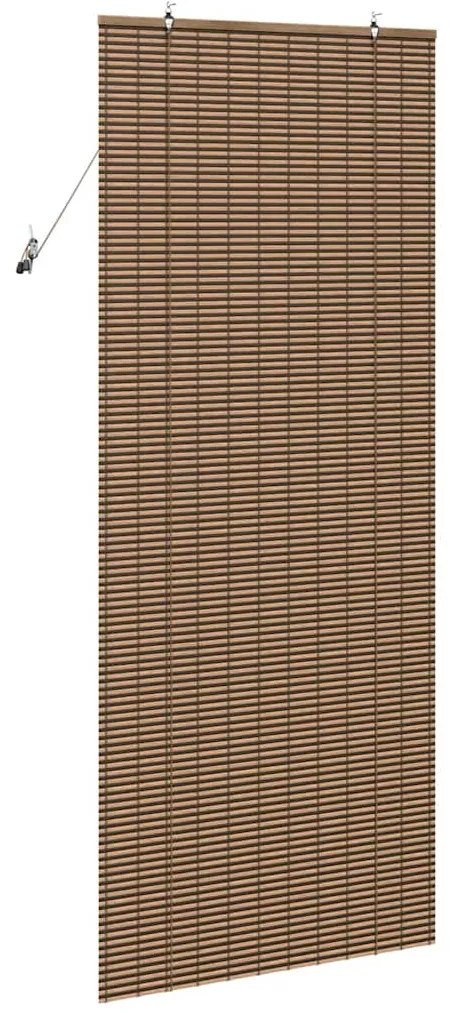Persiana de Janela com cortinas Manual Castanho 90 x 220 cm Bambu