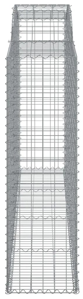 Cestos gabião arqueados 3pcs 300x50x160/180cm ferro galvanizado