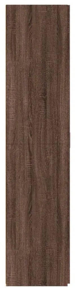 Armário alto 80x42,5x185 cm deriv. de madeira carvalho castanho