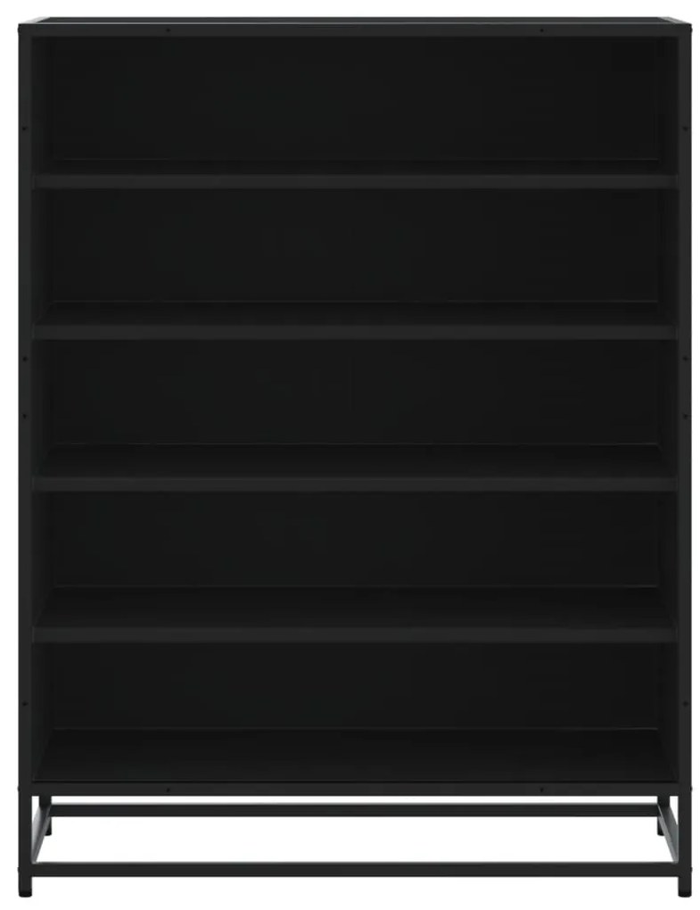 Sapateira 75x38x97,5 cm derivados de madeira/metal preto