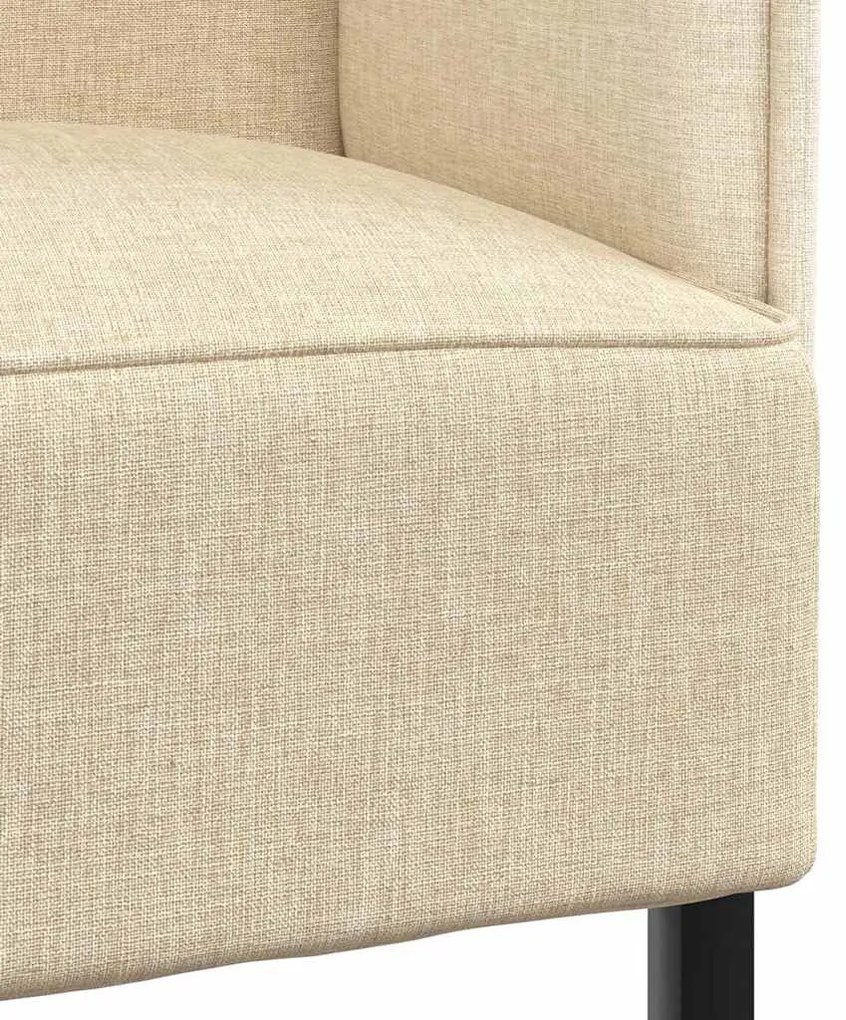 Sofá Alto Creme 109x56x121 cm Tecido