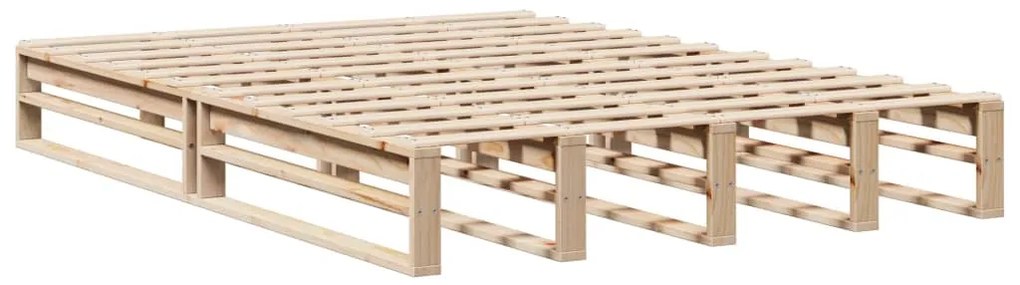 Cama sem colchão 140x200 cm madeira de pinho maciça