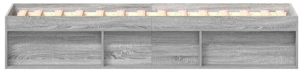 Estrutura de cama 90x190 cm cinzento sonoma