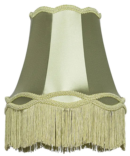 Abajur de tecido verde 30 cm - Granny Retro