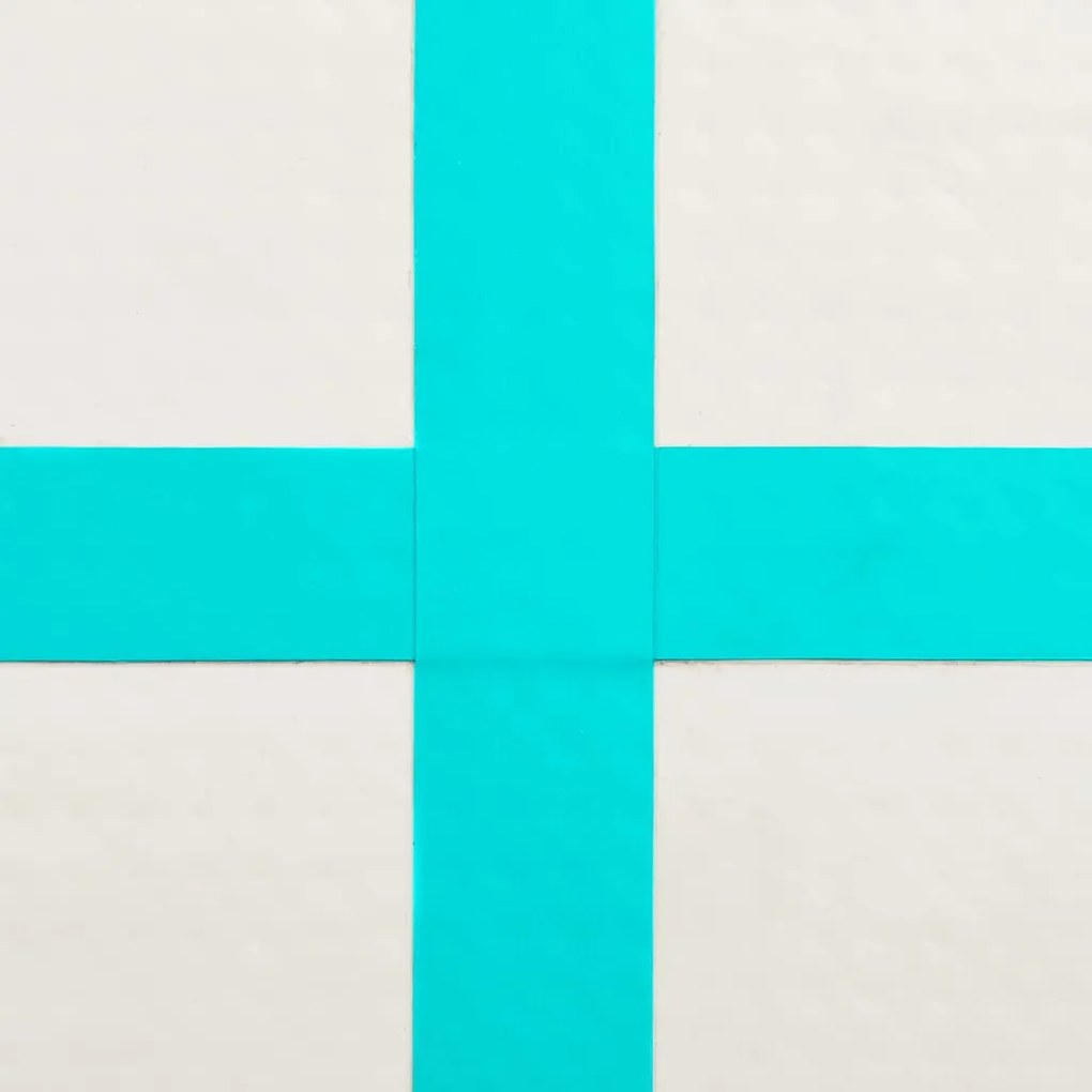 Colchão de ginástica insuflável c/ bomba 300x100x15cm PVC verde
