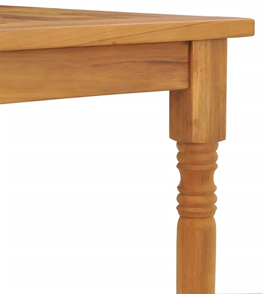 Mesa Batávia 85x85x75 cm madeira de teca maciça