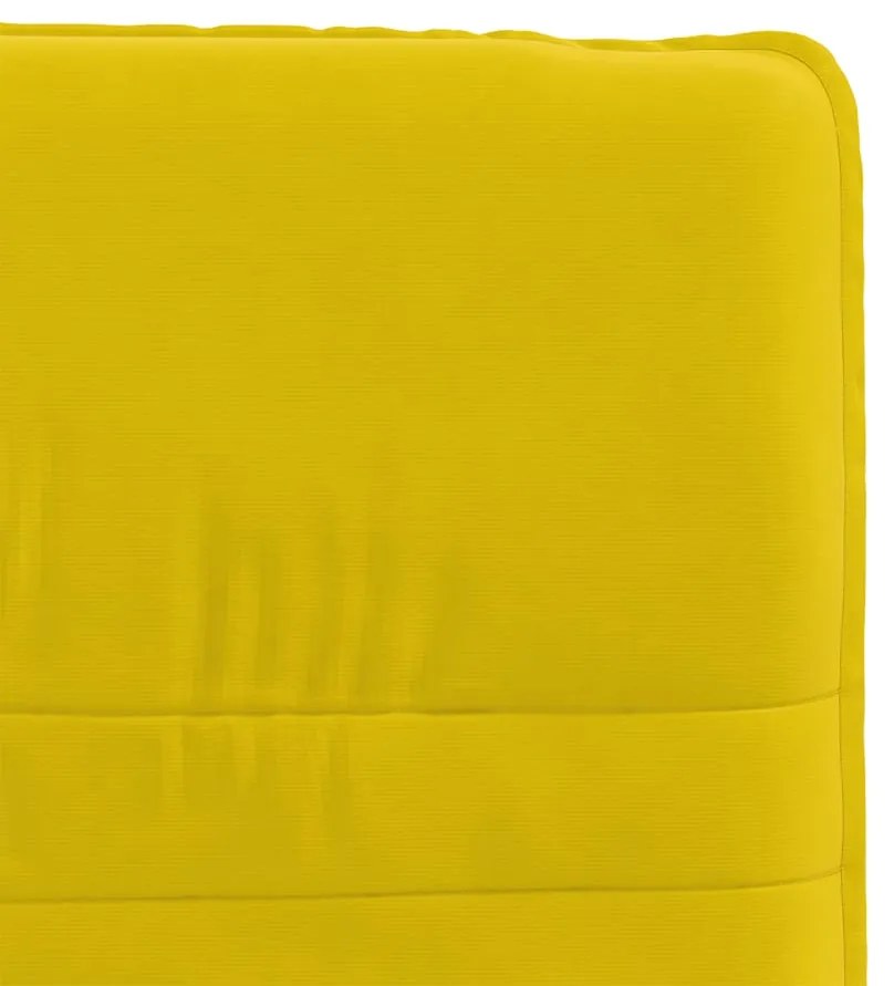 Cadeiras de jantar 2 pcs veludo amarelo
