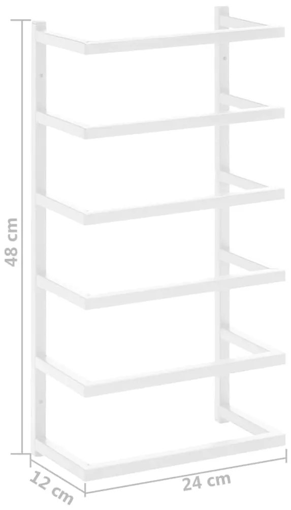 Toalheiro 24x12x48 cm aço branco