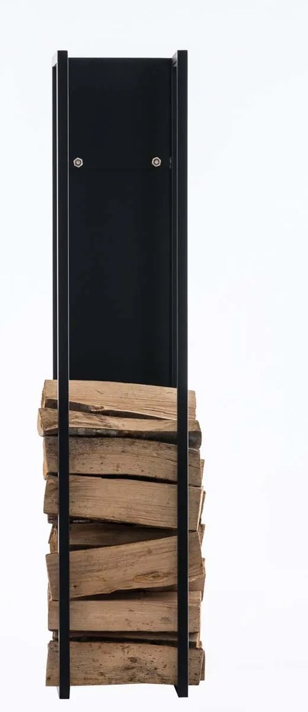 Suporte para lenha Spark 25 x 100 x 25 cm Preto