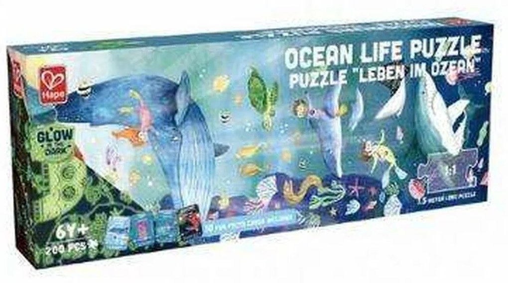 Puzzle Hape 150 X 30 cm 200 Peças Marinha