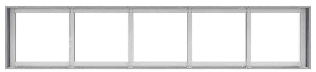 Planter 200x40x40 cm aço galvanizado