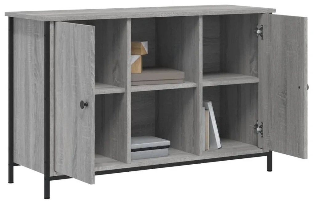 Móvel de TV 100x35x65 cm derivados de madeira cinzento sonoma