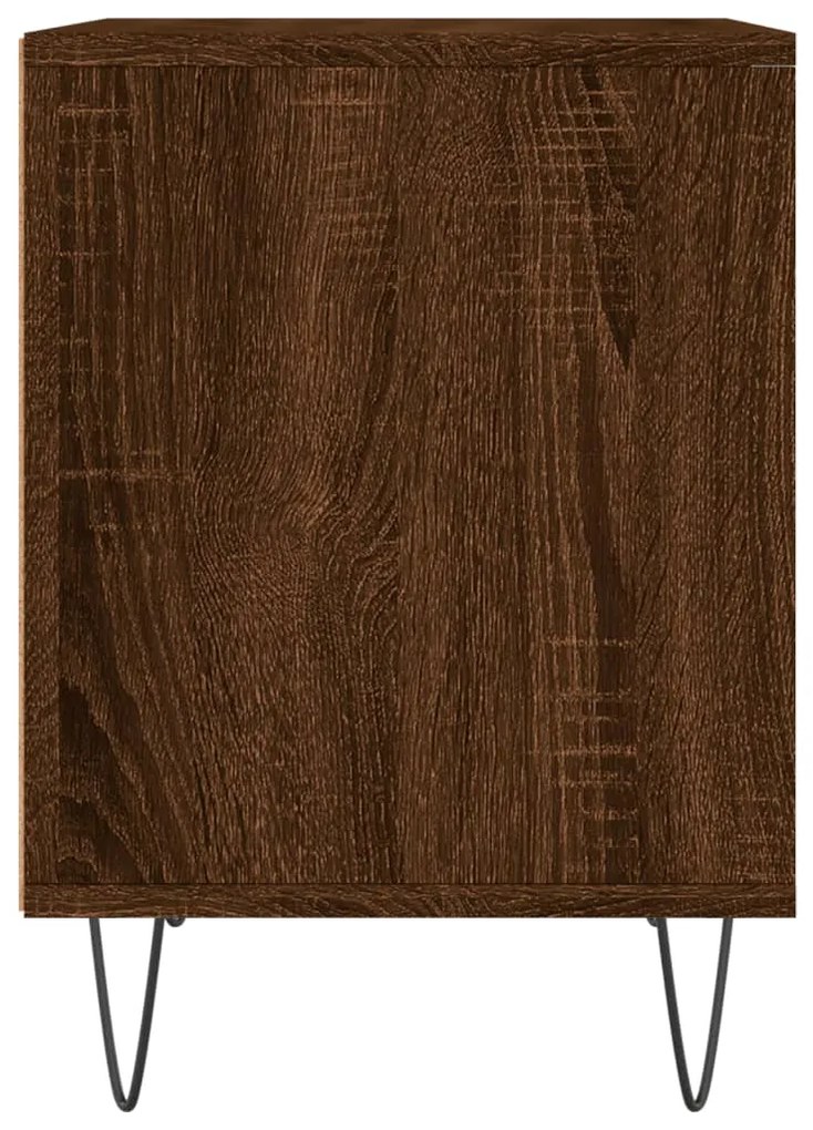 Mesas de cabeceira 2 pcs derivados de madeira carvalho castanho