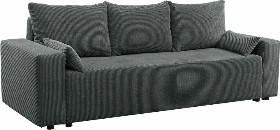 Sofá-cama Clovis 104, Cama com arrumação, 90x250x94cm, 110 kg, Pernas: Plástico