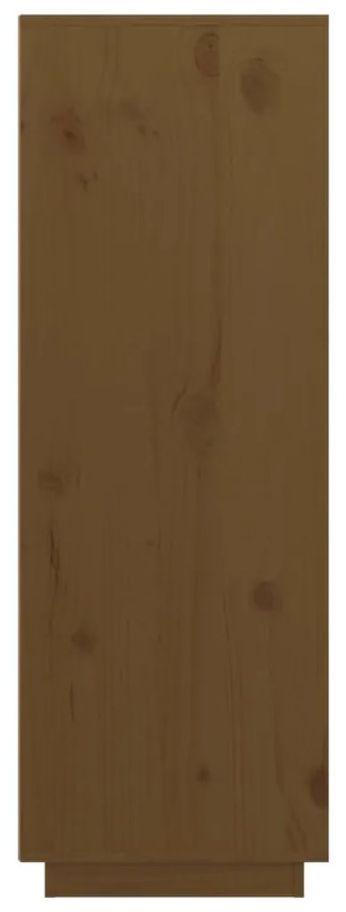 Aparador alto 89x40x116,5 cm pinho maciço castanho-mel
