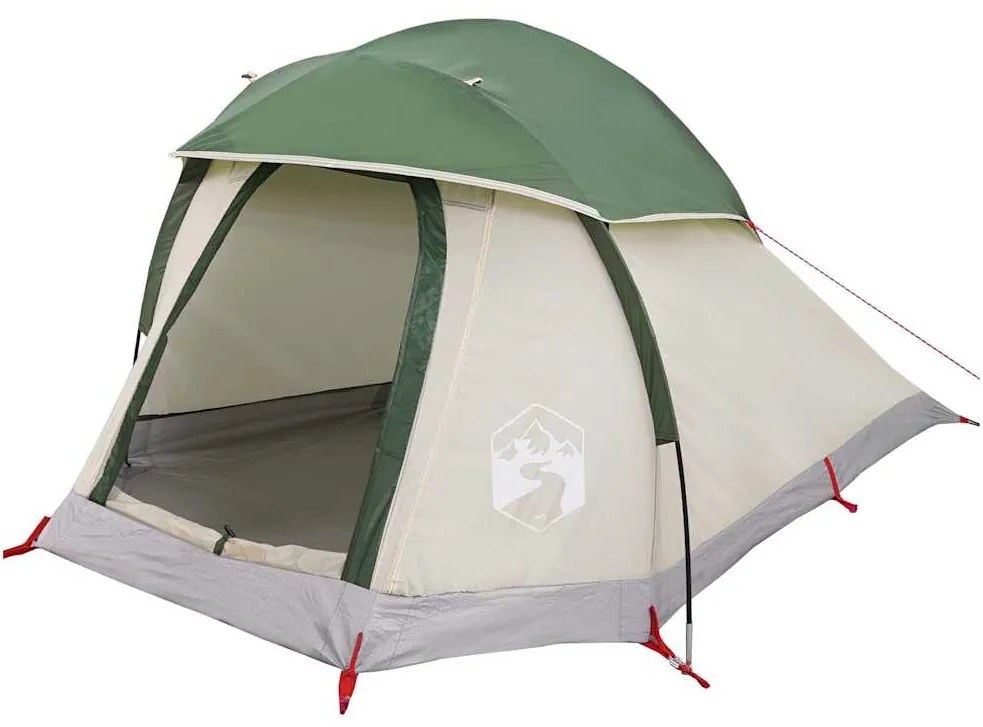 Tenda de campismo cúpula para 1 pessoa impermeável verde
