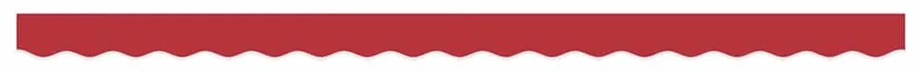 Valance pra Toldos de 3,5 m Vermelho 3,3 x 0,2 m
