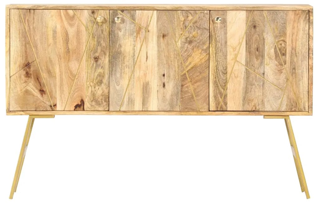 Aparador 118x30x75 cm madeira de mangueira maciça