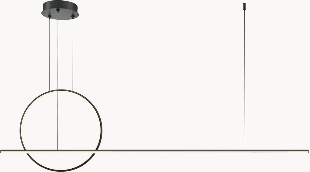 Candeeiro suspenso LED regulável com mudança de cor e comando Halo