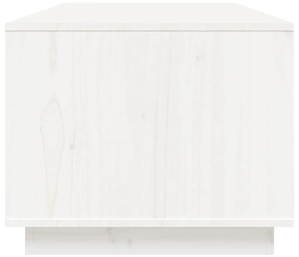 Mesa de centro 100x50x41 cm pinho maciço branco