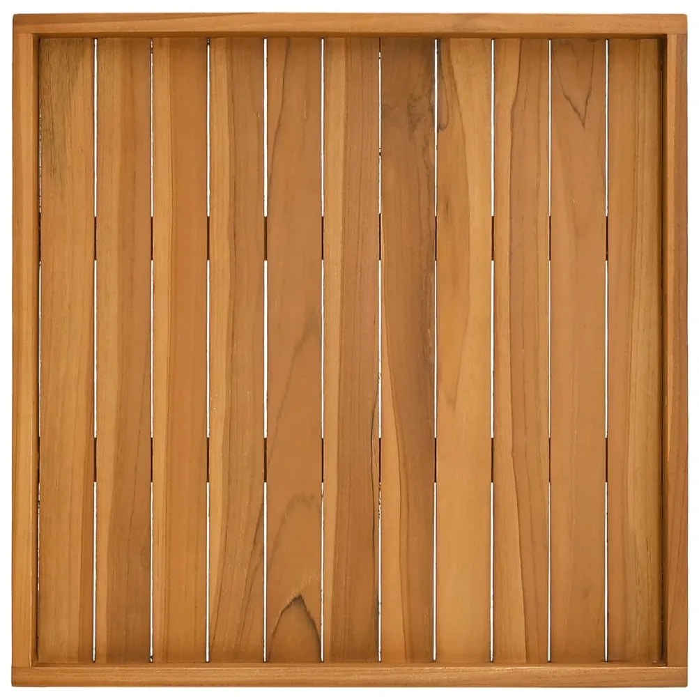 Bandeja de servir 60 x 60 cm madeira de teca maciça