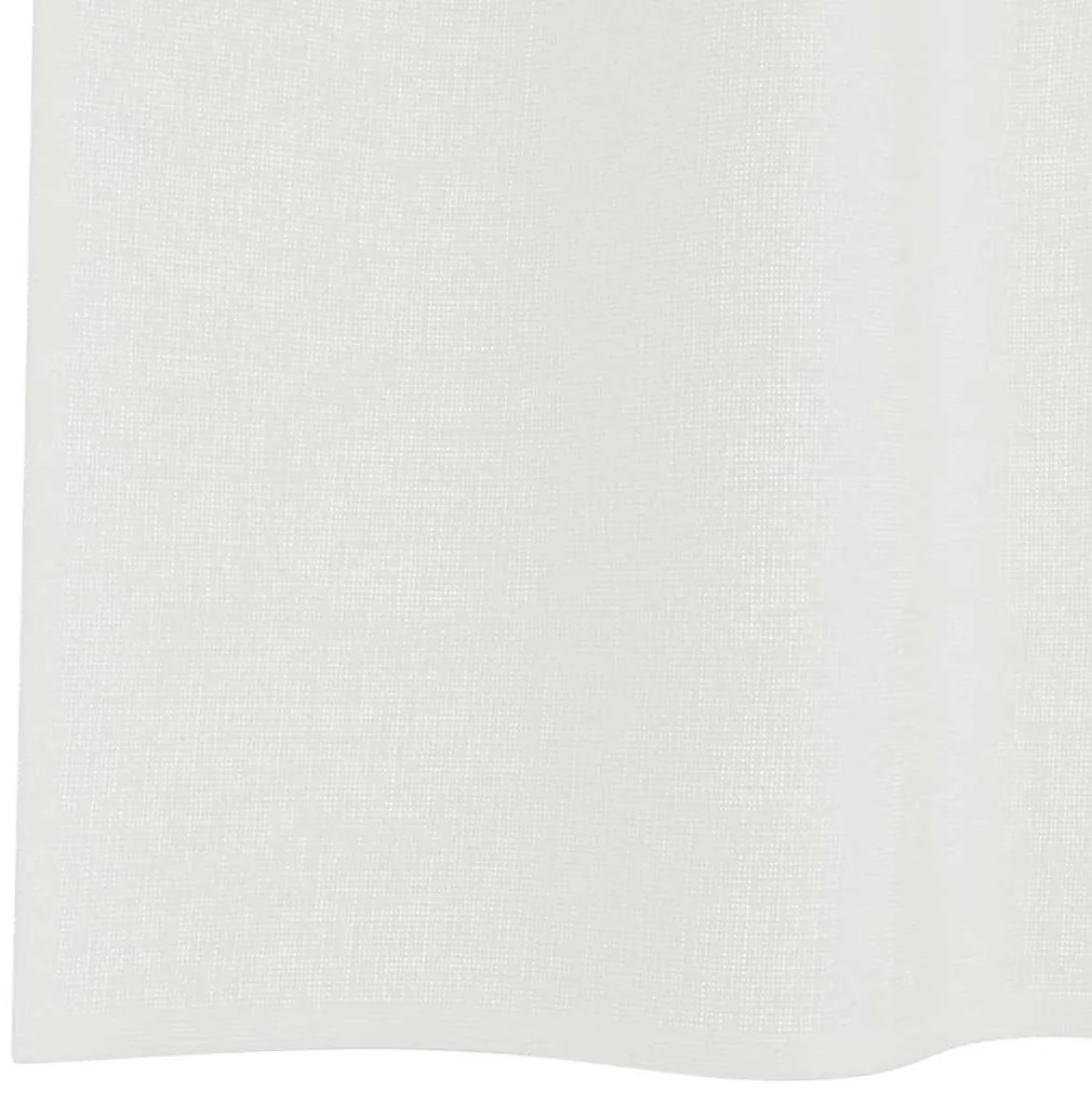 Cortinas de voile com laços 2 pcs branco 140x260 cm