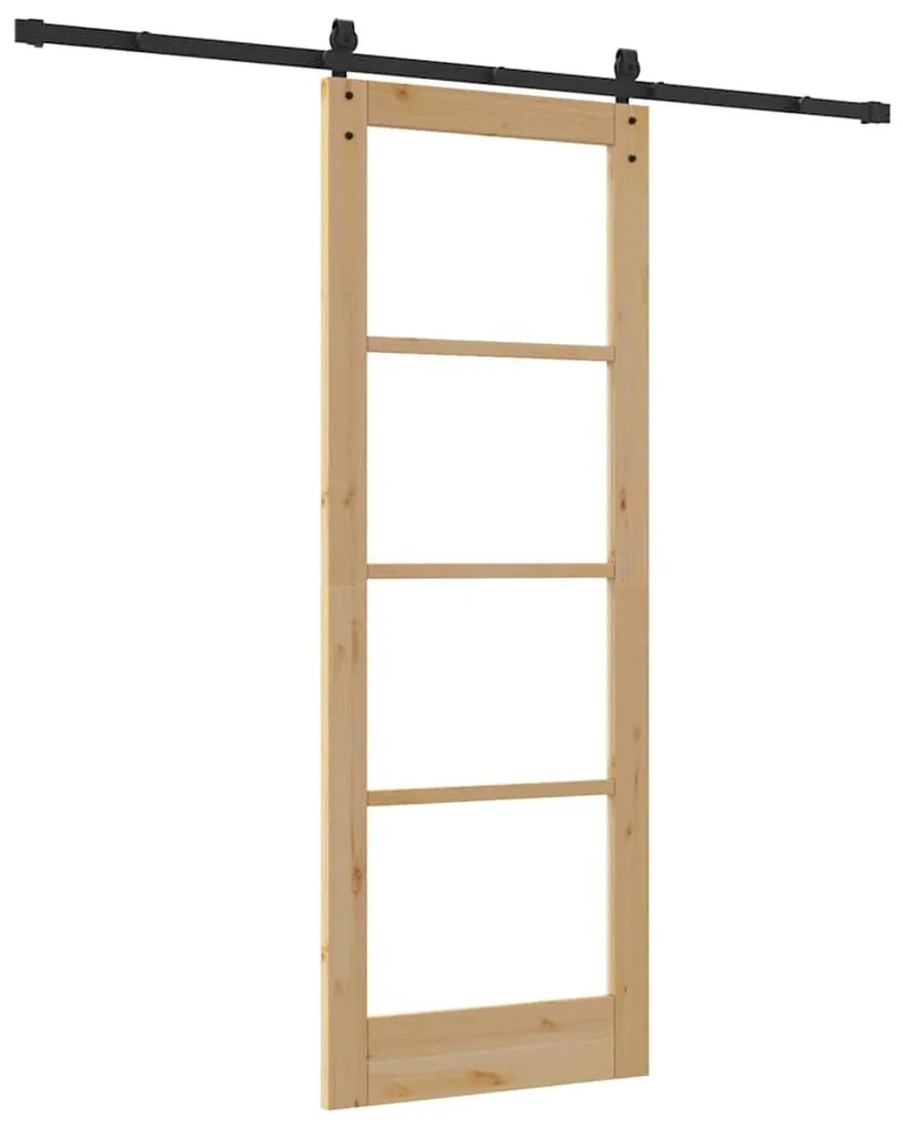 Porta Deslizante vidaXL com Conjunto de Ferragens 'ORKDAL'78x211 cm